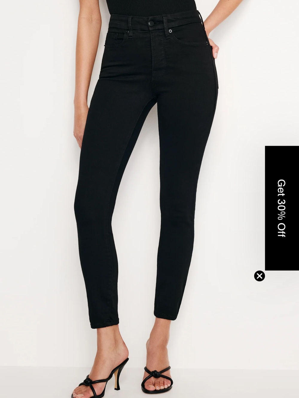 Good American good legs crop Jean